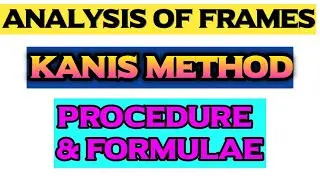 Kanis Method | Analysis of Frames | By Abhishek Civil Tech