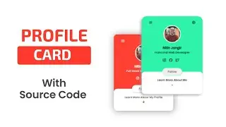 How to Create Profile Card in Html and Css | Crown Coder