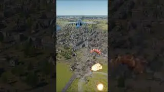 Su 25 Ground Attack Jet Unleashes Massive Bombing Over Enemy City