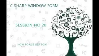 C# Tutorial Window Form  20  USE OF LISTBOX
