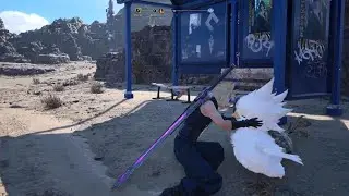 FINAL FANTASY VII REBIRTH Petting a Baby Chocobo