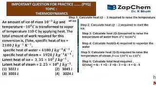 IMPORTANT QUESTION FOR PRACTICE &hellip;&hellip;..(PYQ) TOPIC :  THERMODYNAMICS #viralvideo #jeemains #neet #isc