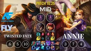 AF Fly Twisted Fate vs Annie Mid - KR Patch 10.25