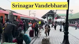 Srinagar to katra Vande Bharat #vandebharatexpress #srinagarvlog #vandebharat_kashmir #kashmir 