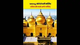 6 टन सोने से बनी मस्जिद? 🔥| एशिया की सबसे अमीर मस्जिद? | Golden Mosque | Factz Ocean