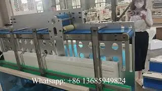Fully automatic 7 lines hang style facial tissue making machine