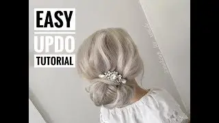 Easy low bun tutorial ! simple updo ! Einfache Brautfrisur ! schnelle  Hochsteckfrisur