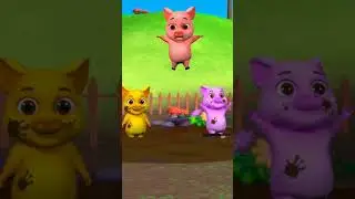 Five Little Pigs Jumping In The Mud
