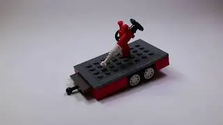 Custom LEGO Fire Monitor Trailer