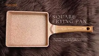 MACclite Butter Scotch Die Cast Non Stick Mini Square Frying Pan, Induction Base