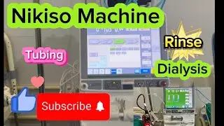 NIKISO || How to set up a Rinse and Tubing in NIKISO Machine #nikkiso#hemodialysis #machine #tubing