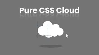 Pure CSS Cloud tutorial | Learn to make a css animated cloud | Coder Sujit