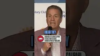 Arkansas HC John Calipari pitched a solution for the transfer portal 🤔 #basketball #cbb