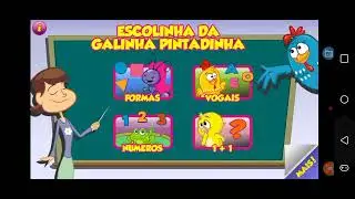 Gameplay dos aplicativos perdidos do tablet da Galinha Pintadinha da Tectoy