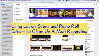 Midi Cleanup with Logic Pro Score and Piano Roll Editor