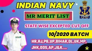 NAVY MR FINAL MERIT LIST,NAVY MR MERIT LIST 2020,NAVY MR MERIT LIST 10/2020,NAVY MR CUT OFF 2020