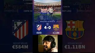 😱 Atl&eacute;tico crush Bar&ccedil;a 4-0 in the Copa del Rey semi first leg 🔴⚪🔥 #barcelona #atletico #copadelrey