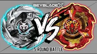 Silver Wolf 3-80FB VS Soar Phoenix(Wing) 9-60GF | Beyblade X Battle (5 Rounds)