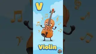 ✨ V is for Violin! 🎻  #abclearning #kids #abcsforkids #kidylearn #kidsvideo