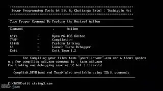 ALP to insert a character at the end of the string