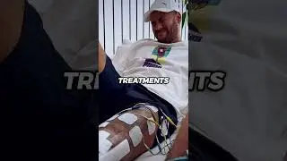 NEYMAR CAN'T GET DOWN ON BOTH KNEES AFTER ALL THE ACL INJURIES HE'S SUFFERED 😳😭 HIS LEFT KNEE 💔