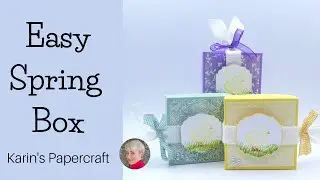 Easy Spring Box - JUST ONE SHEET OF 8&frac12;