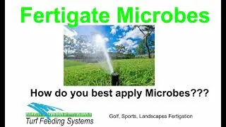 Fertigate Microbes on Golf, Sports fields and lawns it the best way to apply [Turf Feeding Systems]