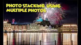 Редактирование фотографии фейерверка с использованием техники наложения фотографий