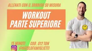 WORKOUT PARTE SUPERIORE alzate laterali/alzate a 90*/bicipiti a martello/ bicipiti alternati