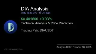 DIA (DIAUSDT) Technical Analysis - Price Prediction & Buy or Sell October 18, 2025