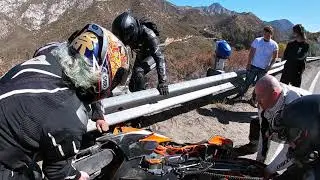 KTM CRASH LOWSIDES IN THE CANYONS