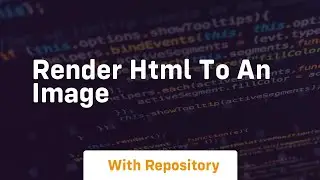 render html to an image