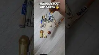 Miniature cricket bats ka boss 😎#cricket#viral#shorts