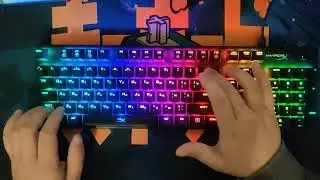Hyperx Alloy Origins. Lubed Hyperx Red switches. Lubed stabilisers (clip, band aid & holee mods)