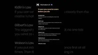 5 Laws You Need to Learn Before You Die #success #motivation #video #shorts #motivational #youtube