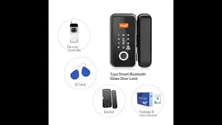 HG-11  🍊 Tuya Bluetooth Glass Double Door Lock