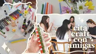 Cita craft con amigas ✨ nos juntamos a pintar velas 🕯️