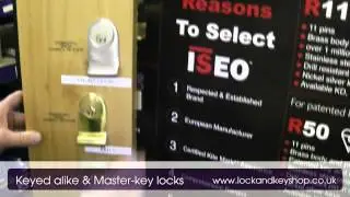Keyed alike and masterkeyed locks from www lockandkeyshop.co.uk