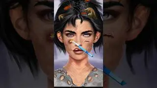 ASMR Removal Big Acne And Maggot Infected Face #asmr removal animation#viralshot #shorts