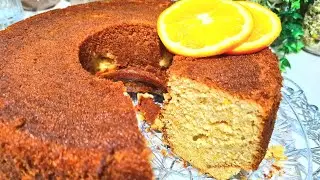 كيك البرتقال بارتفاع ٢٥ سم😲 وهشاشة روعة وطعم البرتقال المركز الذي لاينسى👍😋