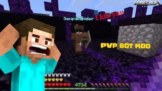 Minecraft PvP bot addon mod download #minecraft 