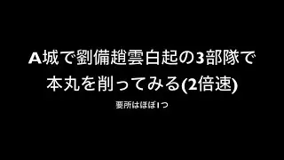 (三国志　覇道)白起が出たのでソロ攻城戦で劉備隊趙雲隊と本凸させてみた。A城漢中