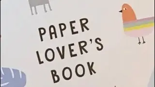 Flip through of Kiki K paper lovers book - a sweet gift