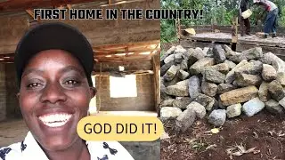 GOD DID IT !| FINALLY BUILDING OUR FIRST HOME IN THE COUNTRY #firsthome #homesteading #countryhouse
