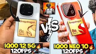 IQOO 12 VS IQOO NEO 10 GAMING COMPARISON 2025🔥&bull;120Fps BGMI/PUBG Test🚀&bull;Bgmi Heat,Lag,Fps Test 2025🤫