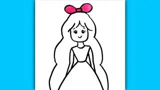 Super Easy Girl Drawing for Kids