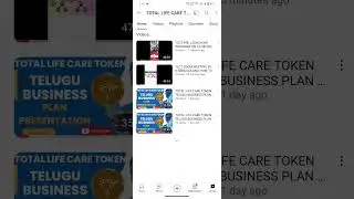 Total life care token OFFICIAL channel showing in Google