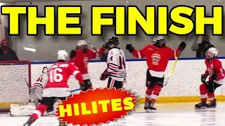 Two quick finish rebound goals put the Stamps U16 hockey team in a tie
