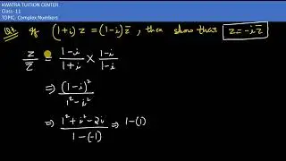 4. if (1+i)z = (1-i)z bar, then show that z=-iz bar