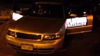 light up car graphics, mobile advertising at night
